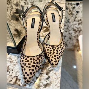 Leopard Slingback LIKE NEW Heels Size 7